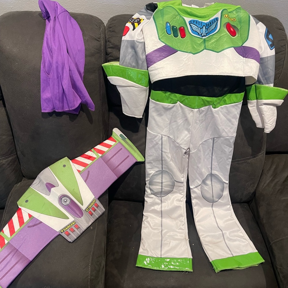 Buzz Lightyear Kids Costume - White and Green